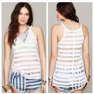 Free People Distressed Festival Vest Tank